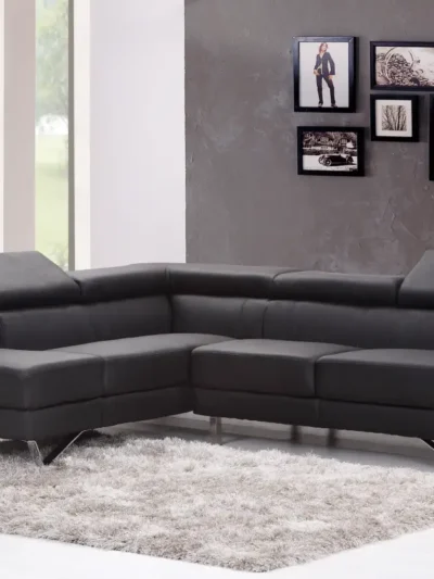 5-Seater Leather Corner Sofa
